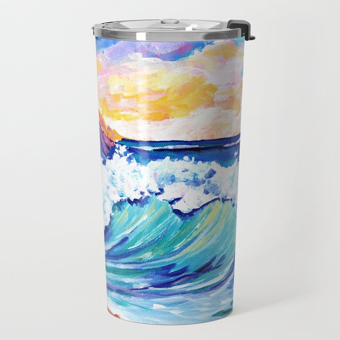 Tropical Na Pali Coast 2 Travel Mug Gallery Image 2