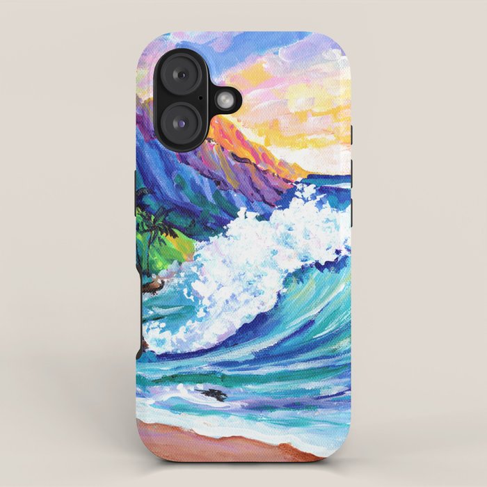 Tropical Na Pali Coast 2 iPhone Case Gallery Image 1