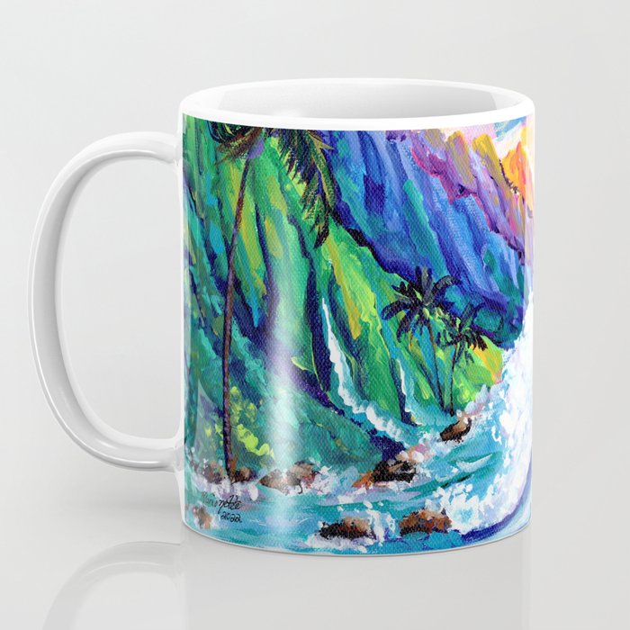 Tropical Na Pali Coast 2 Coffee Mug Gallery Image 3