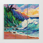 Tropical Na Pali Coast 2 Wood Wall Art Gallery Image 1