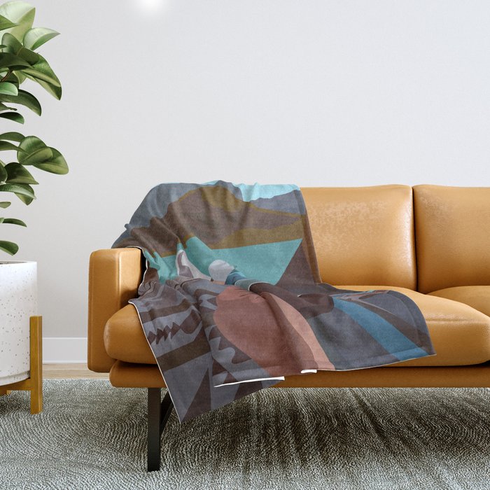 Place out of time Throw Blanket Gallery Image 1