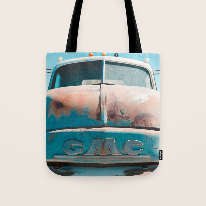 Vintage Truck in Joshua Tree Tote Bag Gallery Image 1
