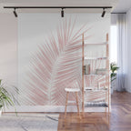 Blush Pink Palm Leaves Dream - Cali Summer Vibes #1 #tropical #decor #art #society6 Wall Mural Gallery Image 1
