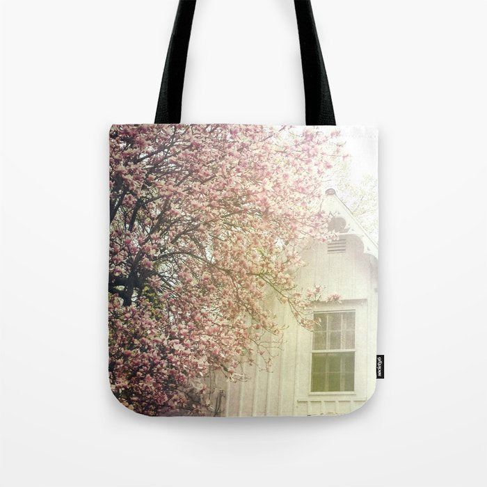 Cottage and Magnolias Tote Bag Gallery Image 1