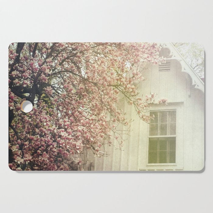 Cottage and Magnolias Cutting Board Gallery Image 1