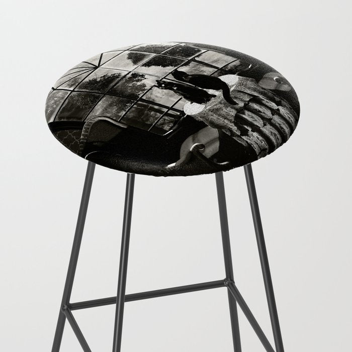 Room Skull B&W Stool Gallery Image 2
