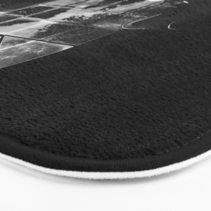 Room Skull B&W Bath Mat Gallery Image 3
