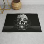 Room Skull B&W Rug Gallery Image 1