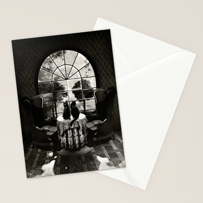 Room Skull B&W Stationery Card Gallery Image 2