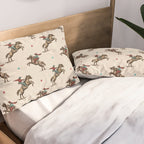 Cowboy Rodeo Bucking Bronco and Stars Pillow Sham Gallery Image 2
