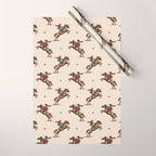 Cowboy Rodeo Bucking Bronco and Stars Wrapping Paper Gallery Image 1