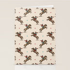 Cowboy Rodeo Bucking Bronco and Stars Stationery Card Gallery Image 2