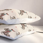 Cowboy Rodeo Bucking Bronco and Stars Pillow Sham Gallery Image 3