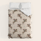 Cowboy Rodeo Bucking Bronco and Stars Duvet Cover Gallery Image 6