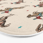 Cowboy Rodeo Bucking Bronco and Stars Bath Mat Gallery Image 3