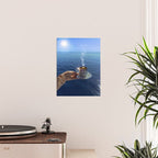 TAKE A BREAK | blue | cup | summer | glitter | sunshine | vacation | morning | coffee | aesthetic  Poster Gallery Image 2