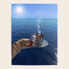 TAKE A BREAK | blue | cup | summer | glitter | sunshine | vacation | morning | coffee | aesthetic  Poster Gallery Image 4