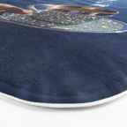 TAKE A BREAK | blue | cup | summer | glitter | sunshine | vacation | morning | coffee | aesthetic  Bath Mat Gallery Image 3