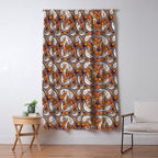 Celestial Sunset Leopard Cubs Window Curtain Gallery Image 5