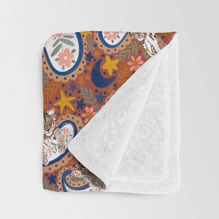 Celestial Sunset Leopard Cubs Throw Blanket Gallery Image 3