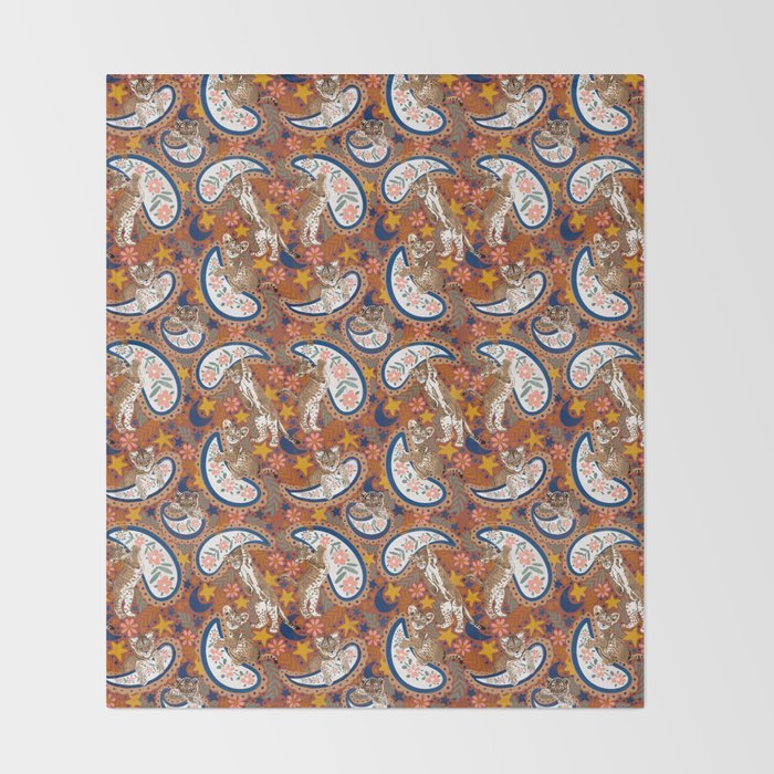 Celestial Sunset Leopard Cubs Throw Blanket Gallery Image 2