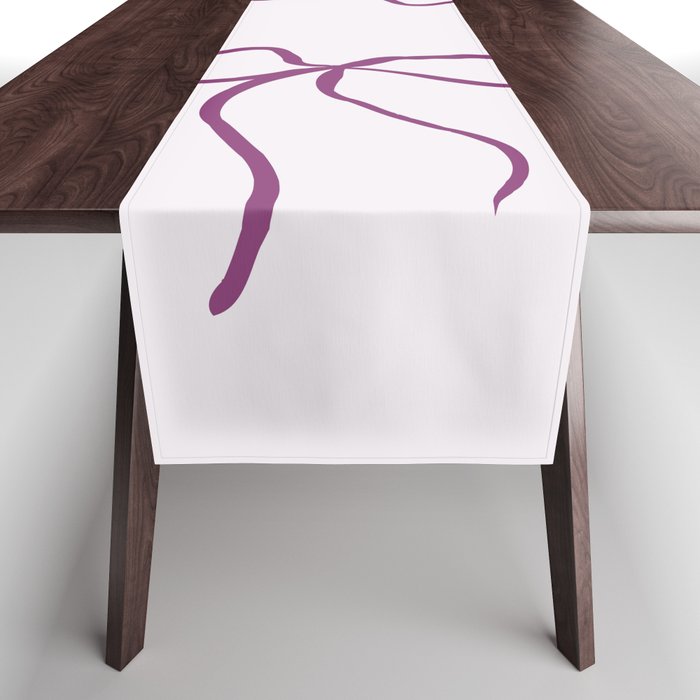 Coquette pink bow Table Runner Gallery Image 1