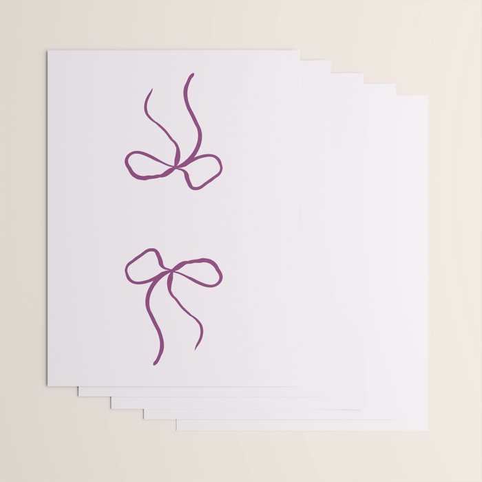 Coquette pink bow Wrapping Paper Gallery Image 3