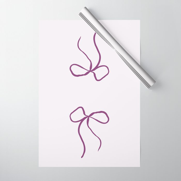 Coquette pink bow Wrapping Paper Gallery Image 1