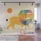 Lion Shine Wall Mural Gallery Image 1