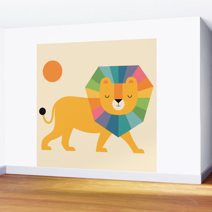 Lion Shine Wall Mural Gallery Image 2