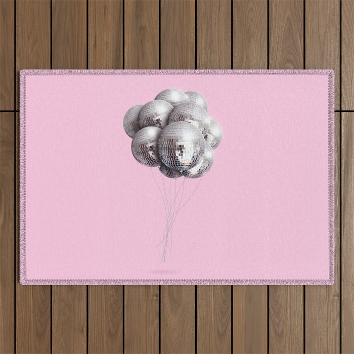 Disco Balloons Outdoor Rug Gallery Image 1