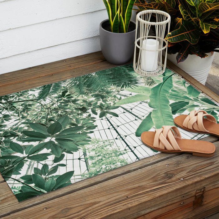 Tropical Greenhouse #2 Outdoor Rug Gallery Image 2