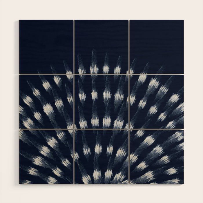 Shibori tie dye I Wood Wall Art Gallery Image 1