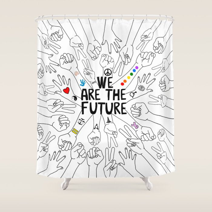 We Are The Future Tattoos Part 1 Shower Curtain Gallery Image 1