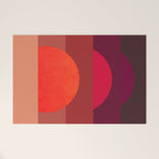 Abstraction_SUNSET_RED_BOHEMIAN_POP_ART_Minimalism_0124A Welcome Mat Gallery Image 1