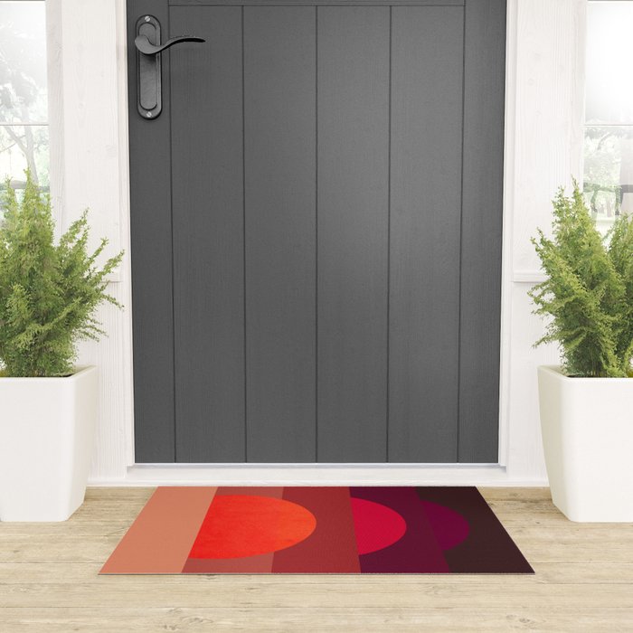 Abstraction_SUNSET_RED_BOHEMIAN_POP_ART_Minimalism_0124A Welcome Mat Gallery Image 3