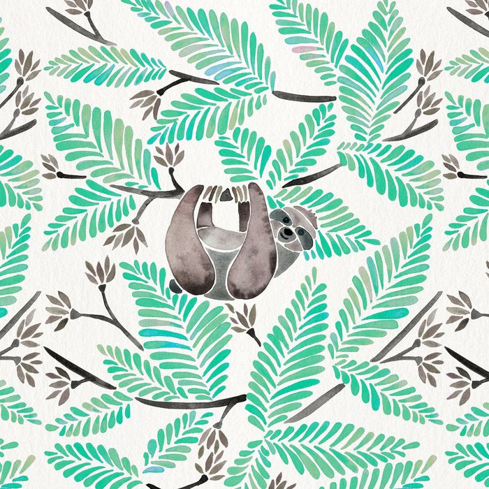 Happy Sloth - Tropical Mint Rainforest Coffee Mug Gallery Image 2