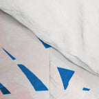 Tropical palms blue and coral Comforter Gallery Image 4