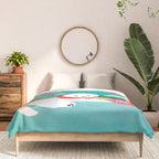 Christmas bichon frise 2 Comforter Gallery Image 3