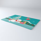 Christmas bichon frise 2 Rug Gallery Image 3