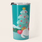 Christmas bichon frise 2 Travel Mug Gallery Image 3