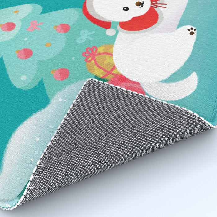 Christmas bichon frise 2 Rug Gallery Image 4