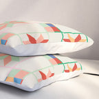 Vibrant  Colorful Star Quilt Pattern Pillow Sham Gallery Image 3