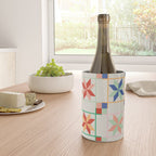 Vibrant  Colorful Star Quilt Pattern Wine Chiller Gallery Image 4