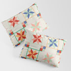 Vibrant  Colorful Star Quilt Pattern Pillow Sham Gallery Image 3