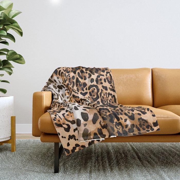 Pattern Leopard Throw Blanket Gallery Image 1