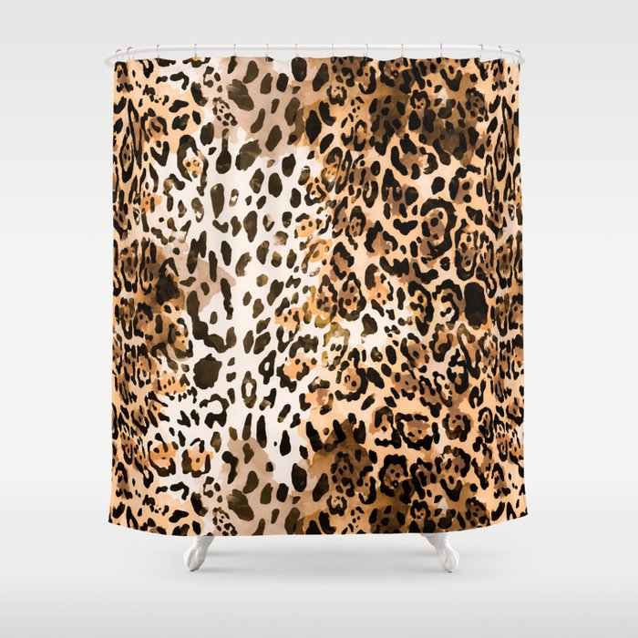 Pattern Leopard Shower Curtain Gallery Image 1