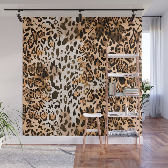 Pattern Leopard Wall Mural Gallery Image 1