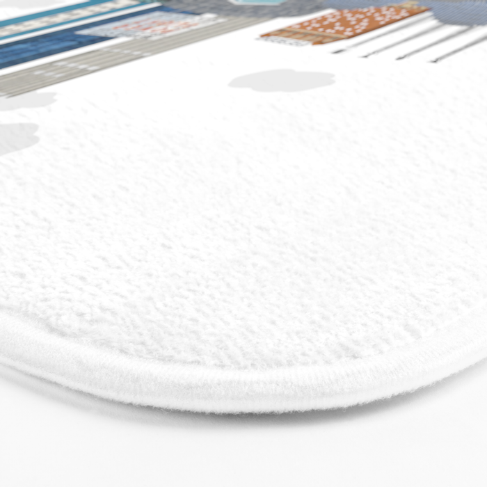 Kansas City Skyline Bath Mat Gallery Image 3