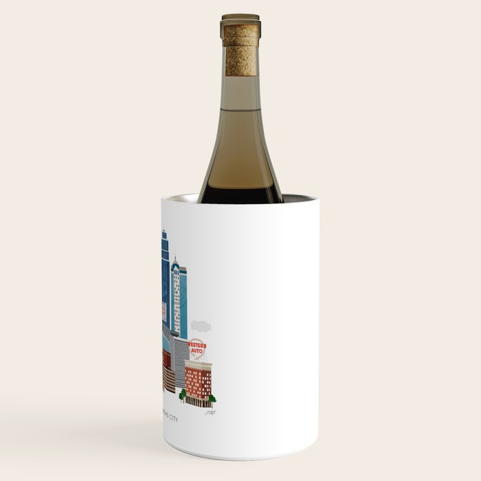 Kansas City Skyline Wine Chiller Gallery Image 3